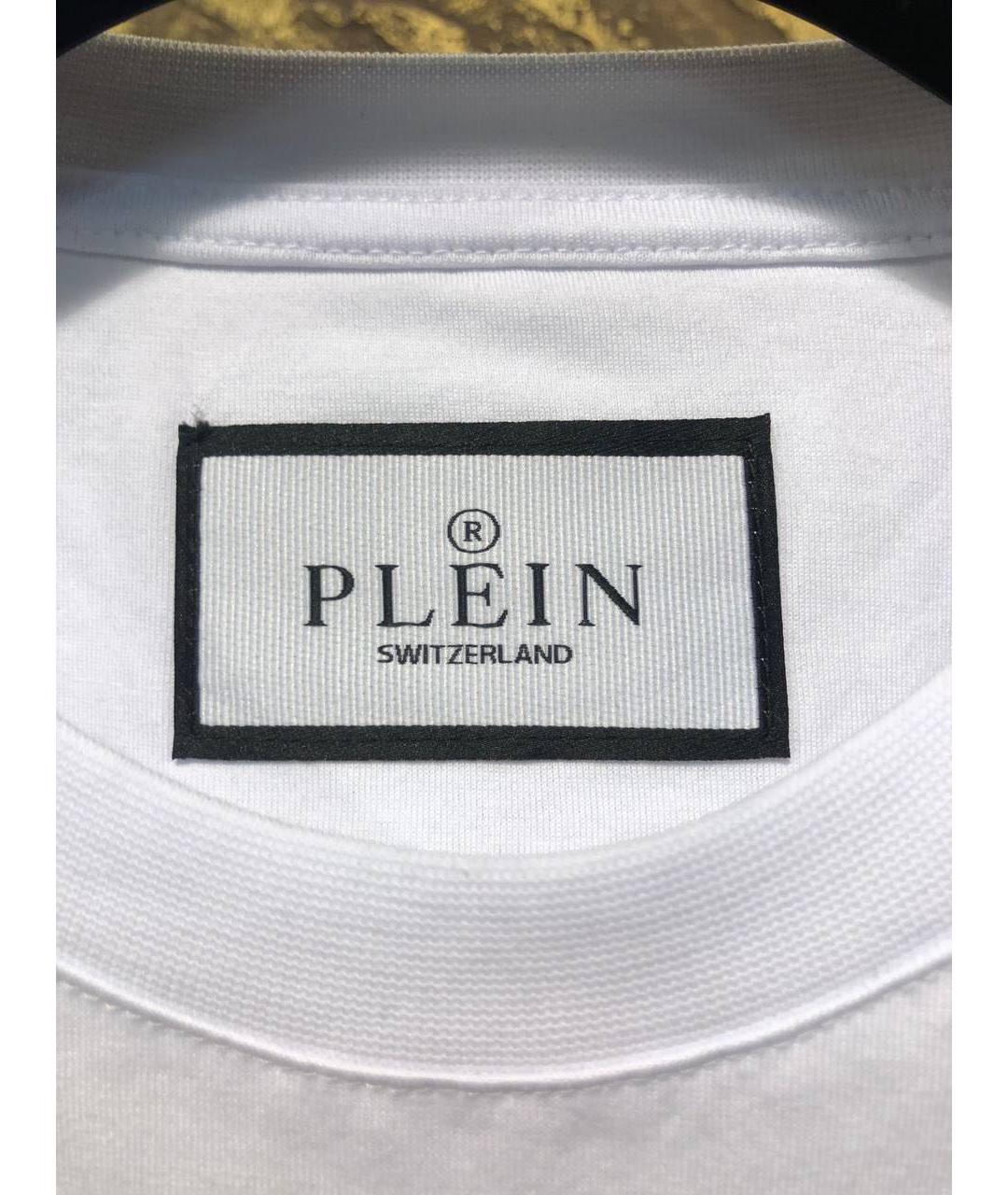 PHILIPP PLEIN Белая хлопковая футболка, фото 5