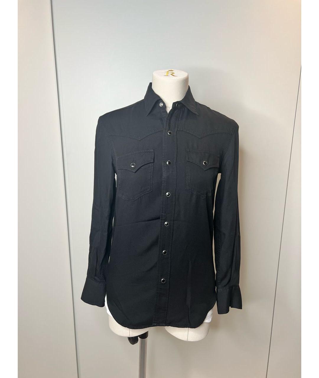 SAINT LAURENT Черная рубашка, фото 7