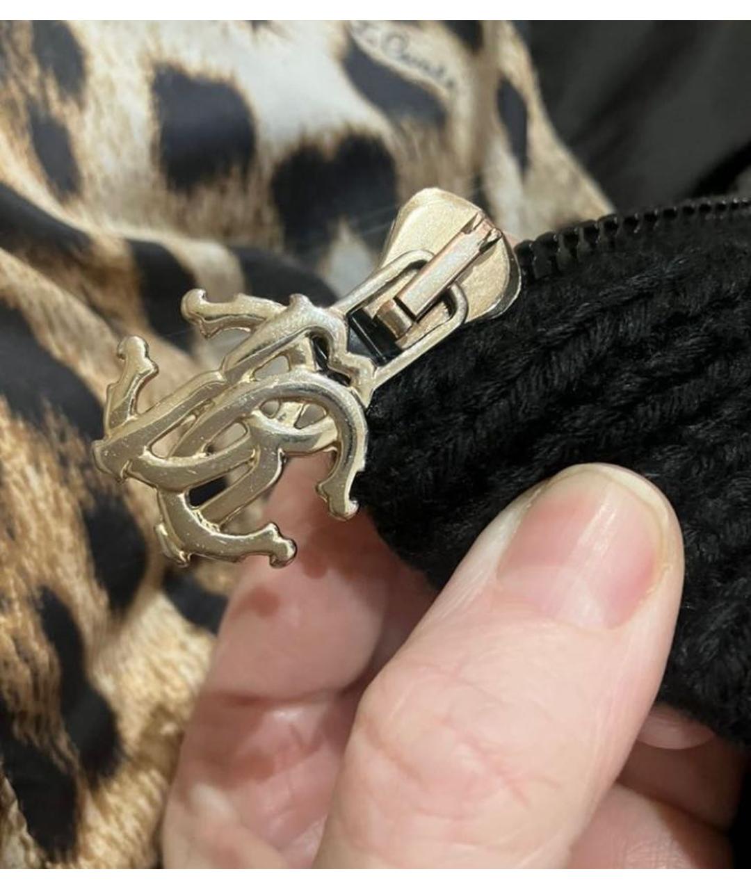 ROBERTO CAVALLI Черная куртка, фото 4