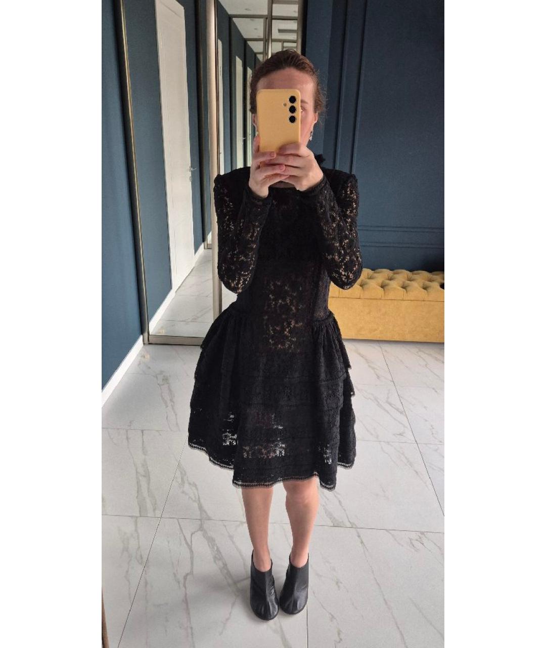 ERMANNO SCERVINO Черное кружевное вечернее платье, фото 8