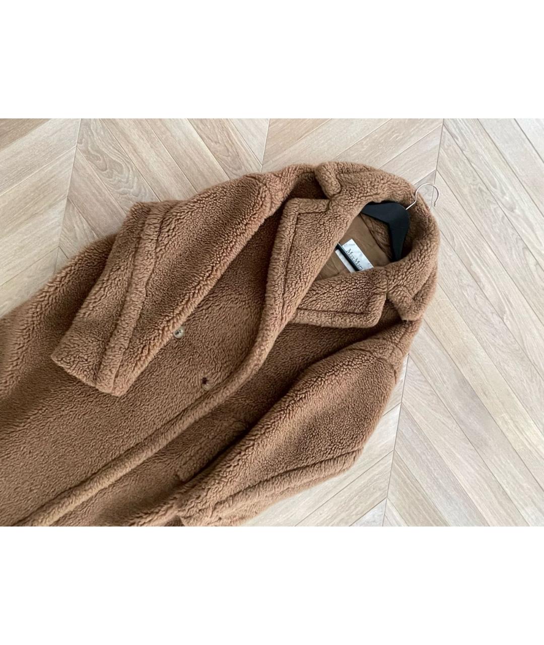 MAX MARA Бежевое шерстяное пальто, фото 4