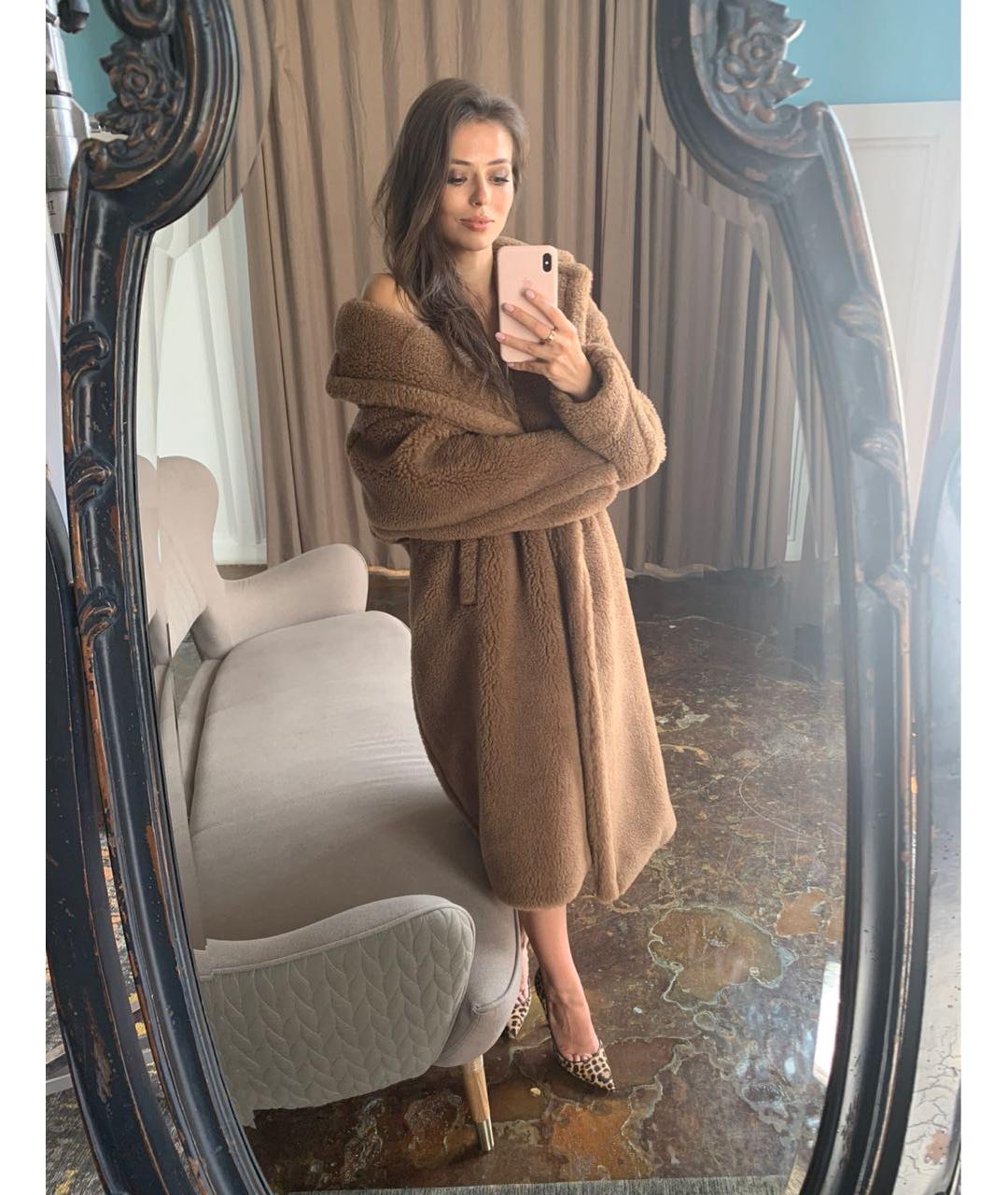 MAX MARA Бежевое шерстяное пальто, фото 5