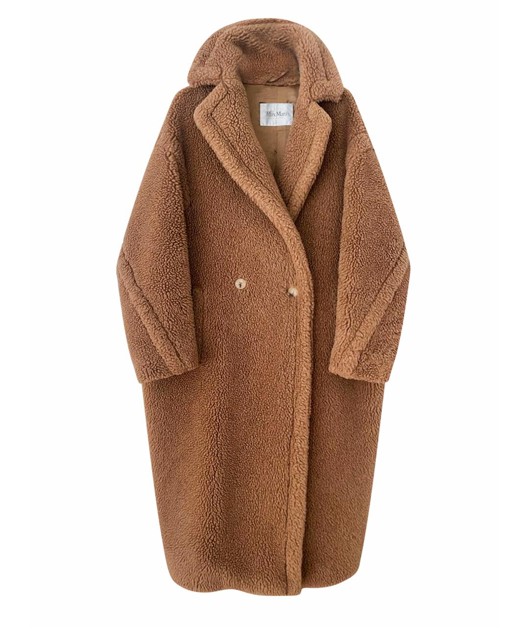 MAX MARA Бежевое шерстяное пальто, фото 1
