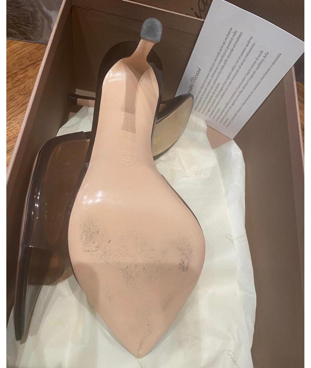 GIANVITO ROSSI Черные мюли, фото 5