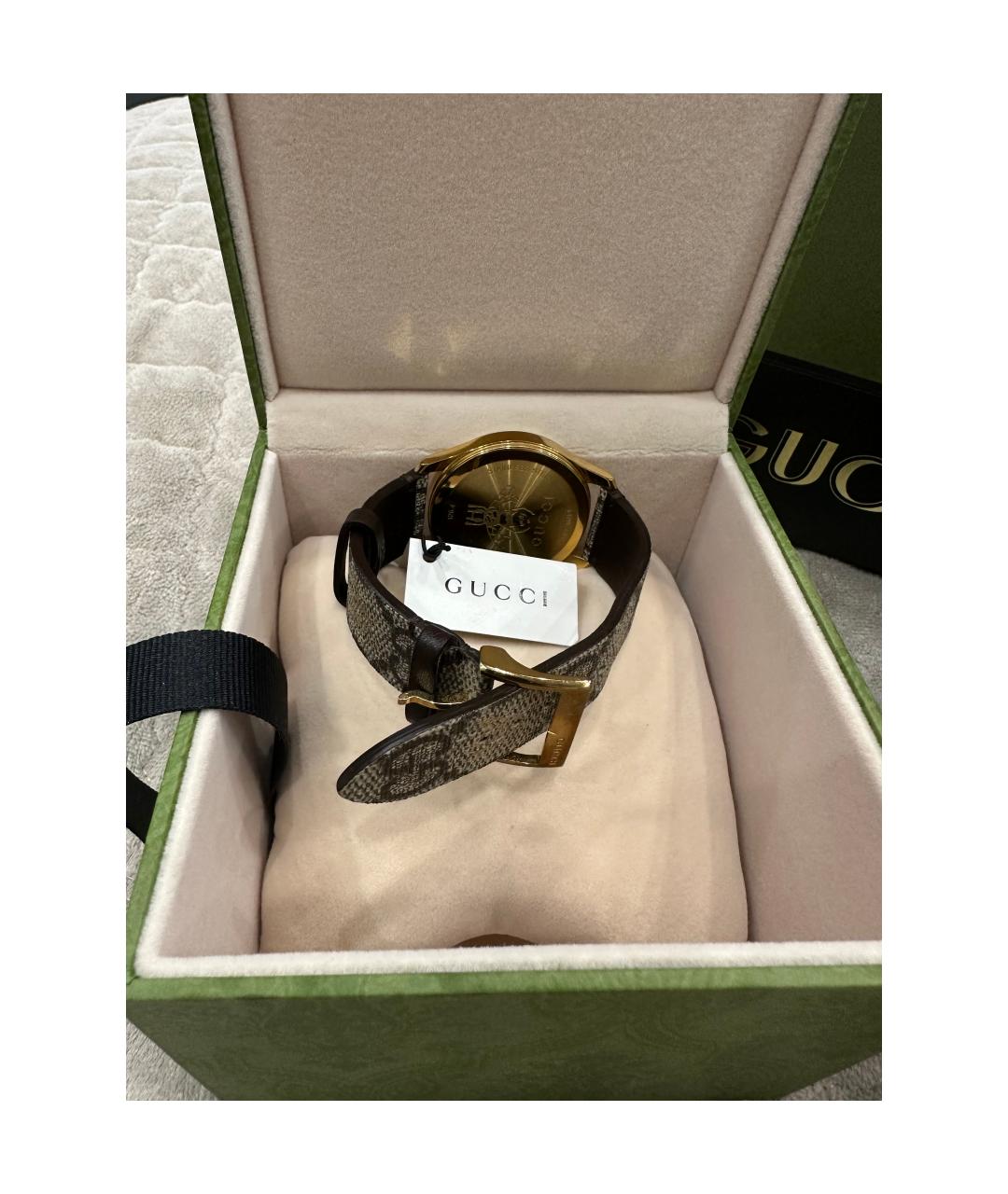 GUCCI Позолоченные часы, фото 2