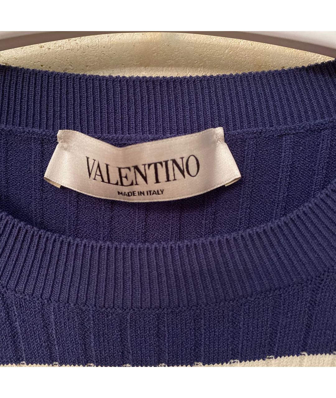 VALENTINO Синий вискозный джемпер / свитер, фото 4