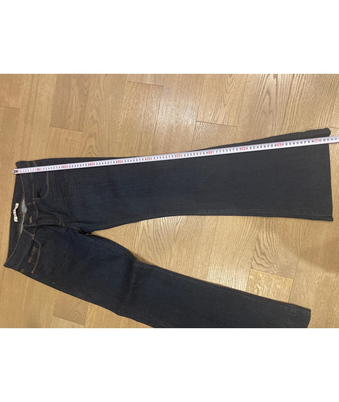 JBRAND Черные хлопко-полиэстеровые джинсы клеш, фото 6