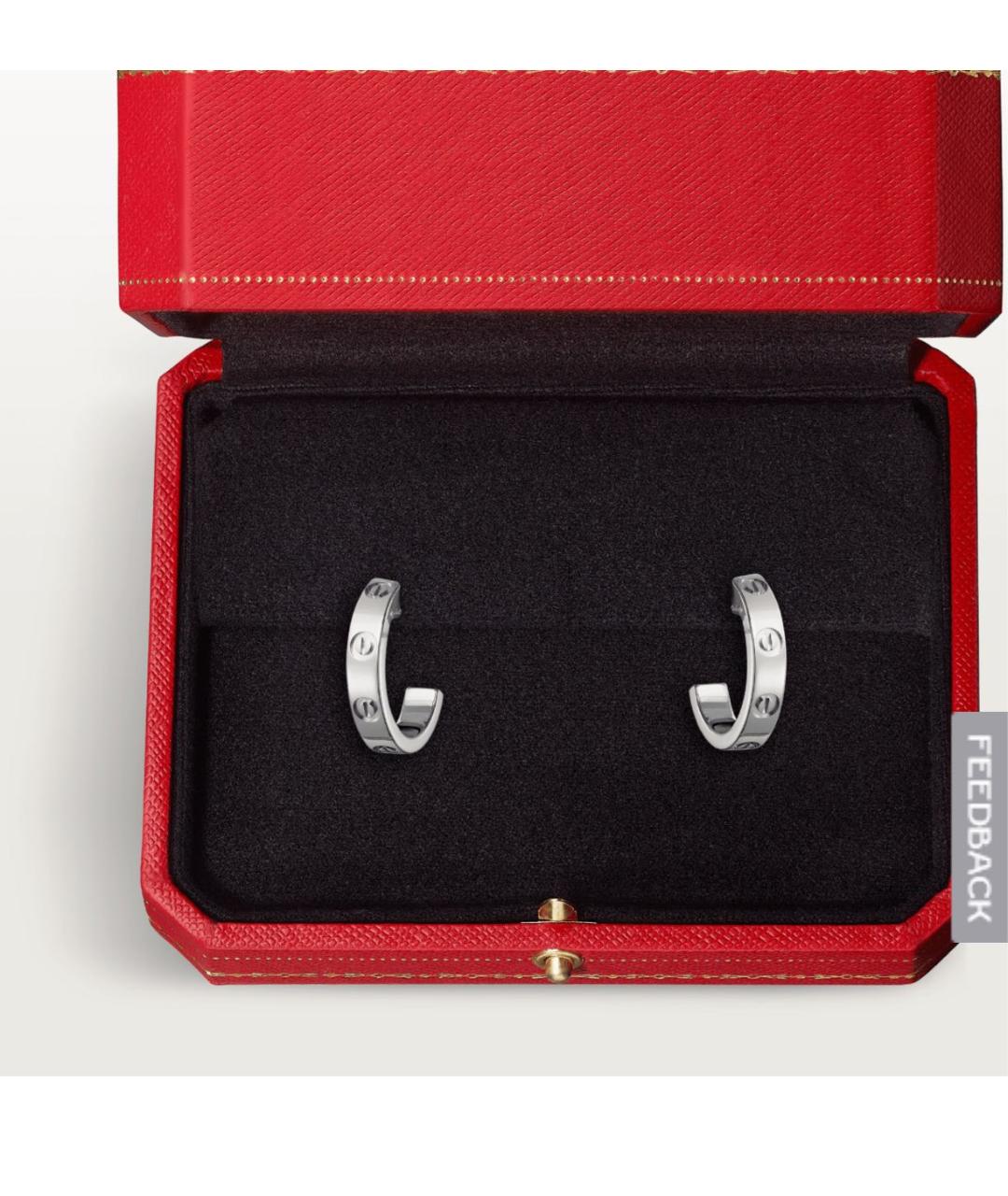 CARTIER Белые серьги из белого золота, фото 4