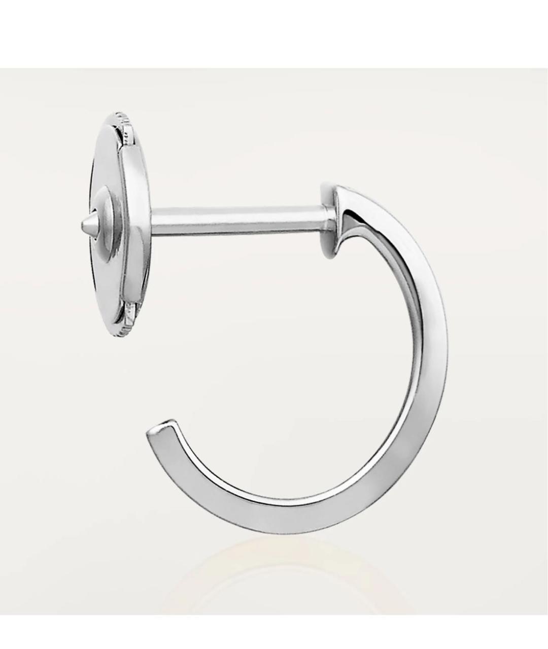 CARTIER Белые серьги из белого золота, фото 3