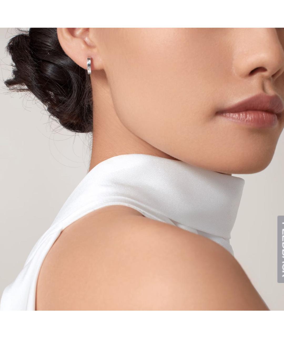 CARTIER Белые серьги из белого золота, фото 5