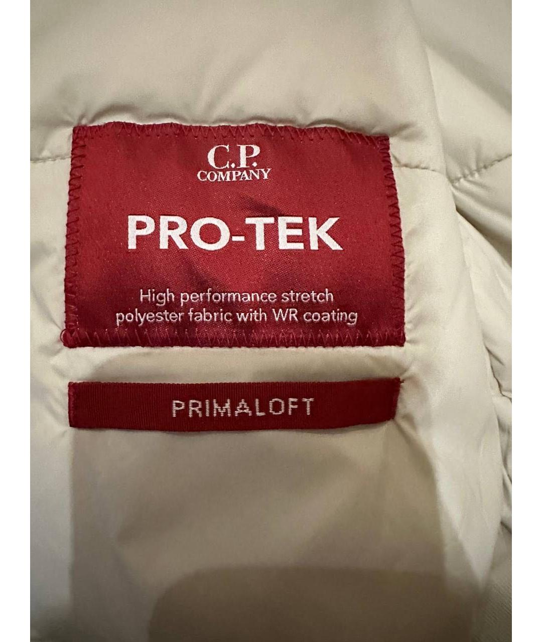 CP COMPANY Бежевая полиамидовая куртка, фото 6
