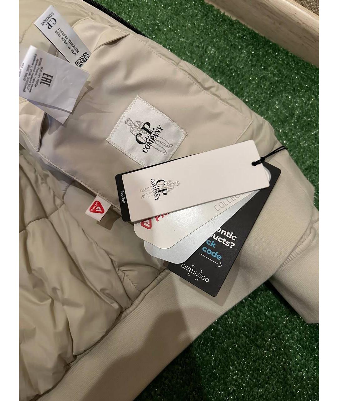 CP COMPANY Бежевая полиамидовая куртка, фото 7