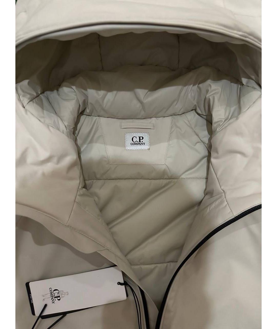 CP COMPANY Бежевая полиамидовая куртка, фото 4