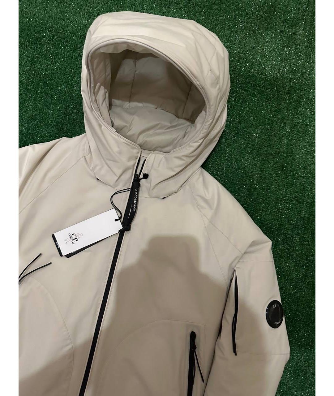 CP COMPANY Бежевая полиамидовая куртка, фото 2