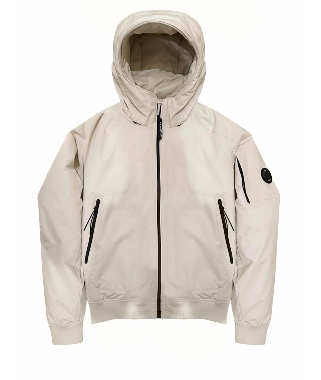 CP COMPANY Бежевая полиамидовая куртка, фото 1
