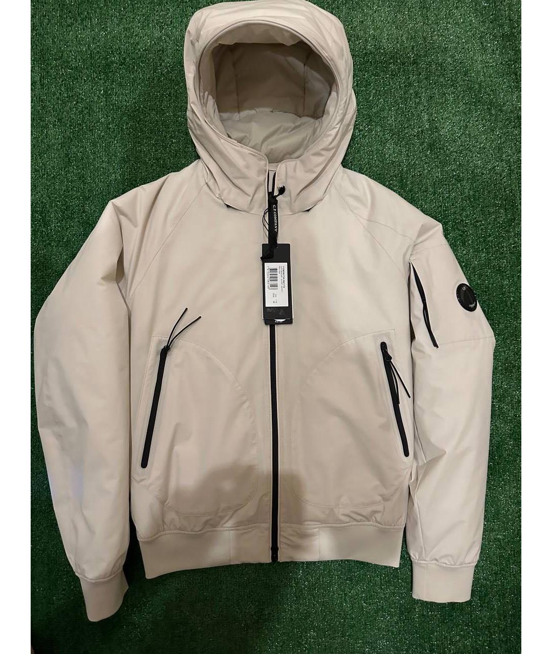 CP COMPANY Бежевая полиамидовая куртка, фото 8