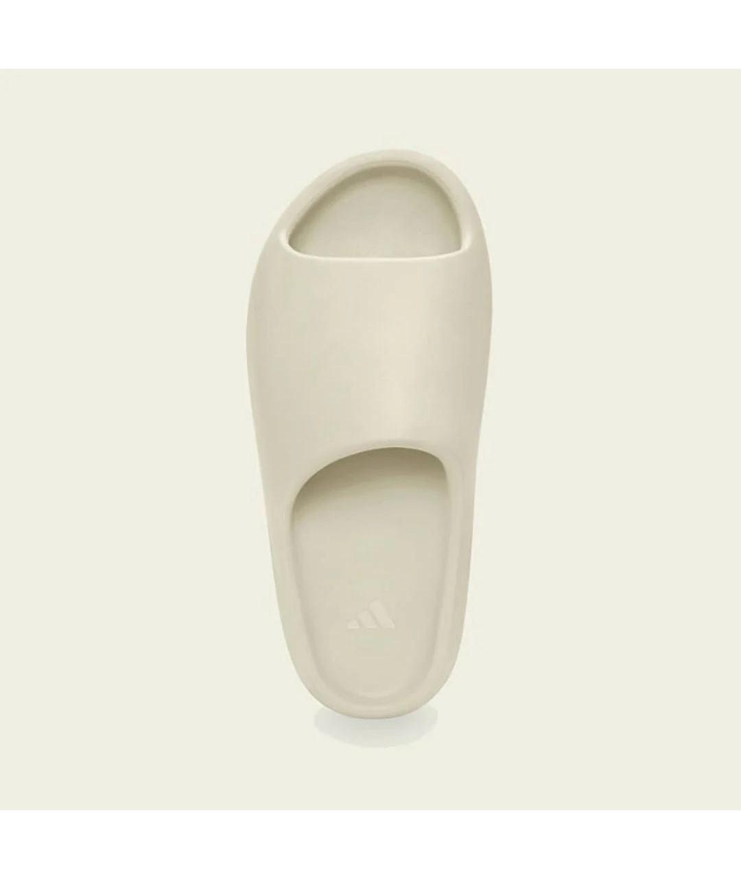ADIDAS YEEZY Бежевые резиновые шлепанцы, фото 3