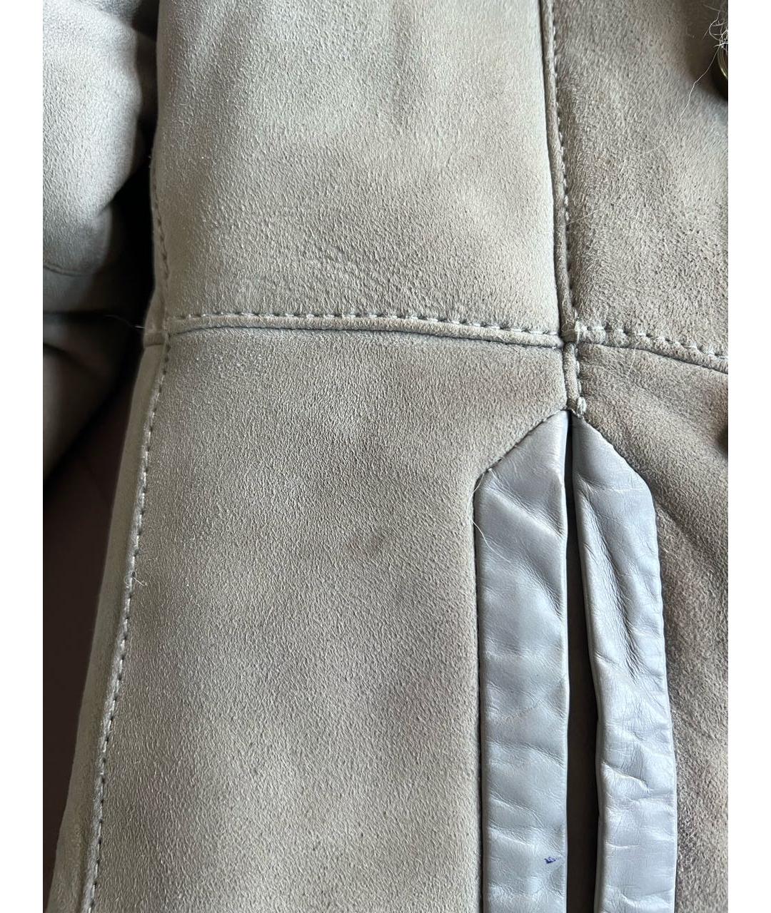 PINKO Голубая замшевая дубленка, фото 6