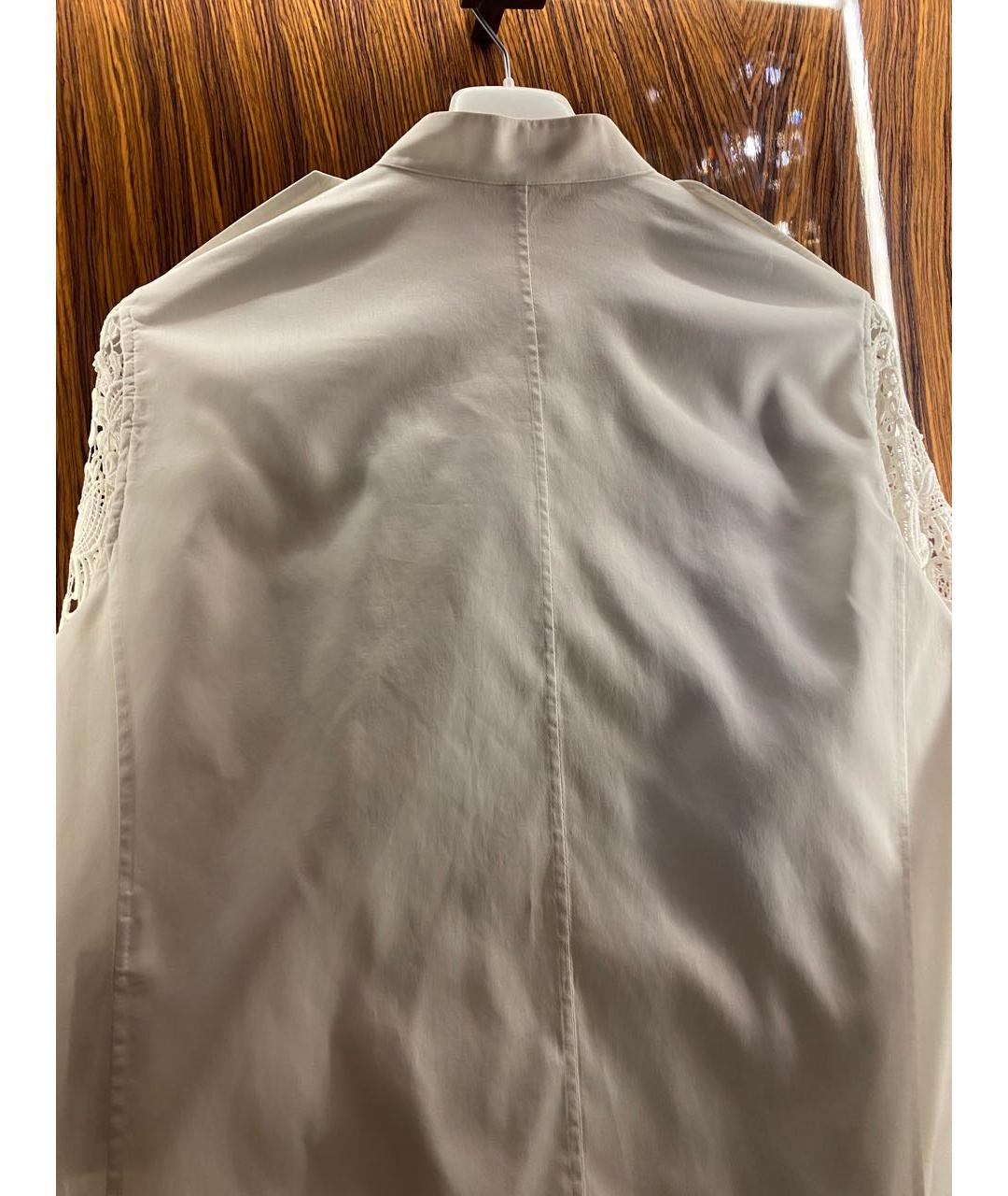 CELINE Белая хлопковая блузы, фото 2