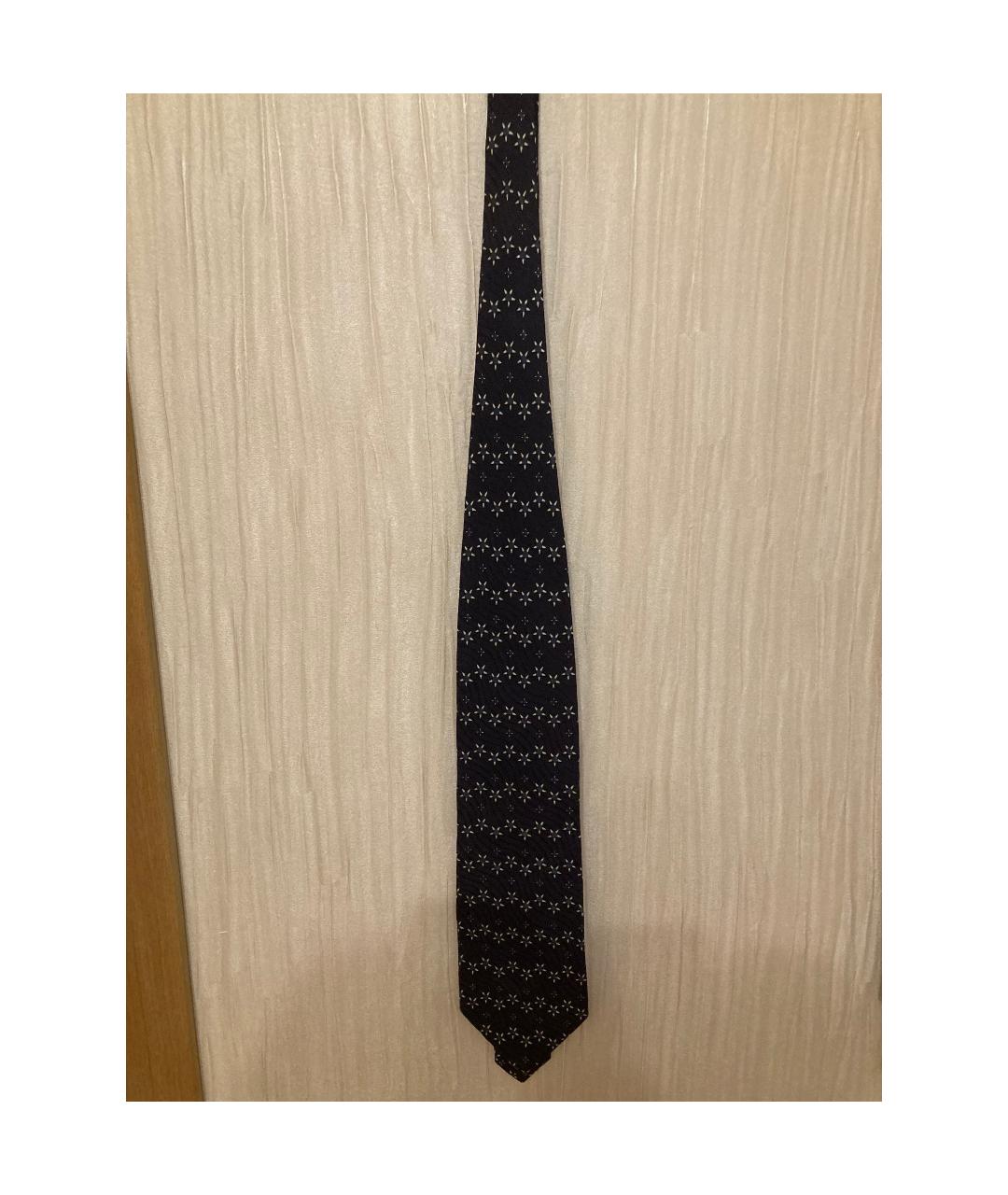 GIORGIO ARMANI Синий шелковый галстук, фото 4