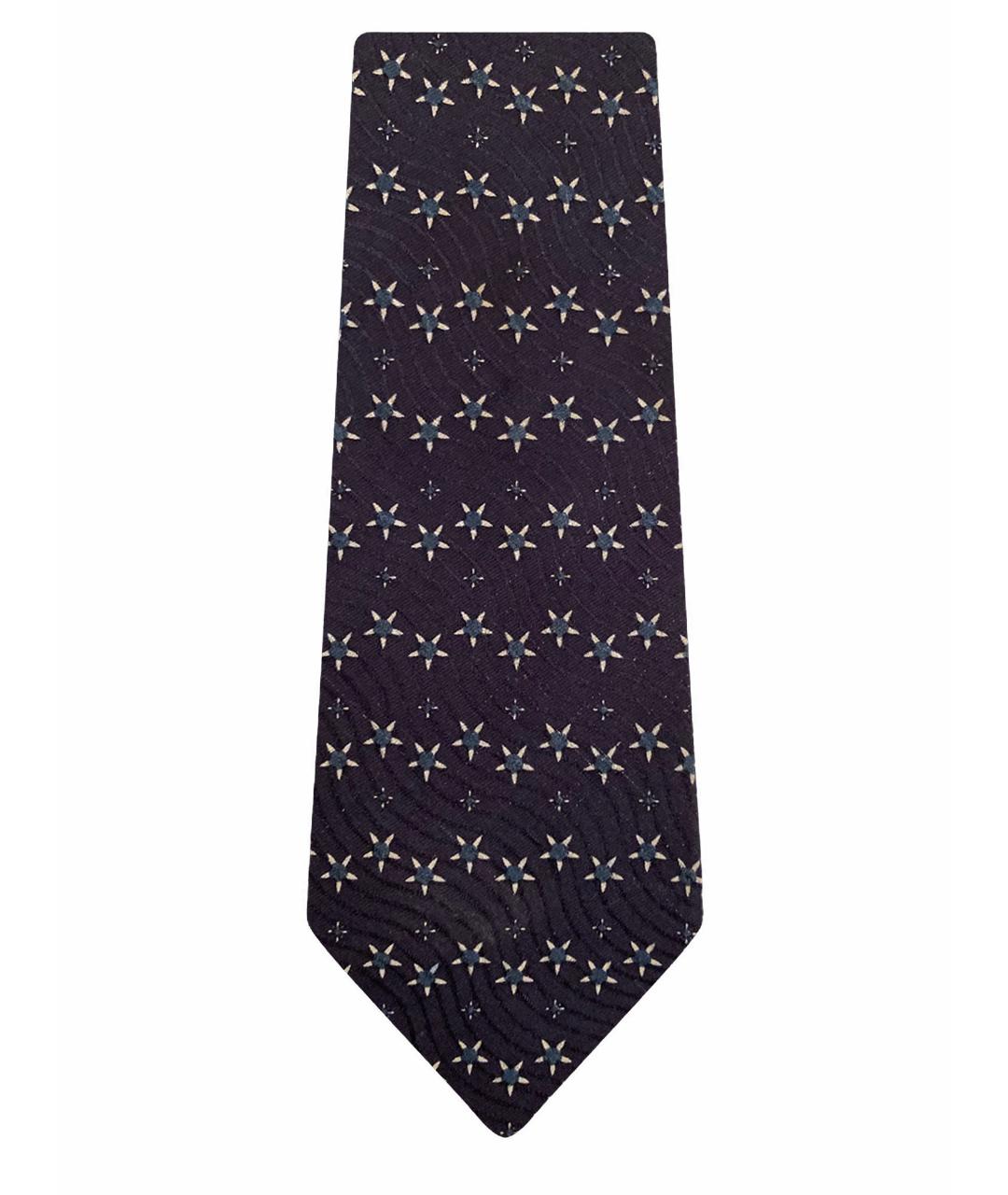 GIORGIO ARMANI Синий шелковый галстук, фото 1