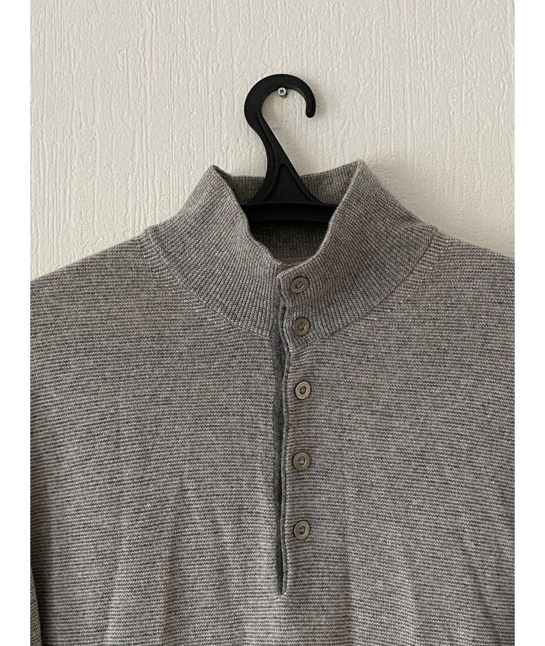 ZEGNA Серый кашемировый джемпер / свитер, фото 2