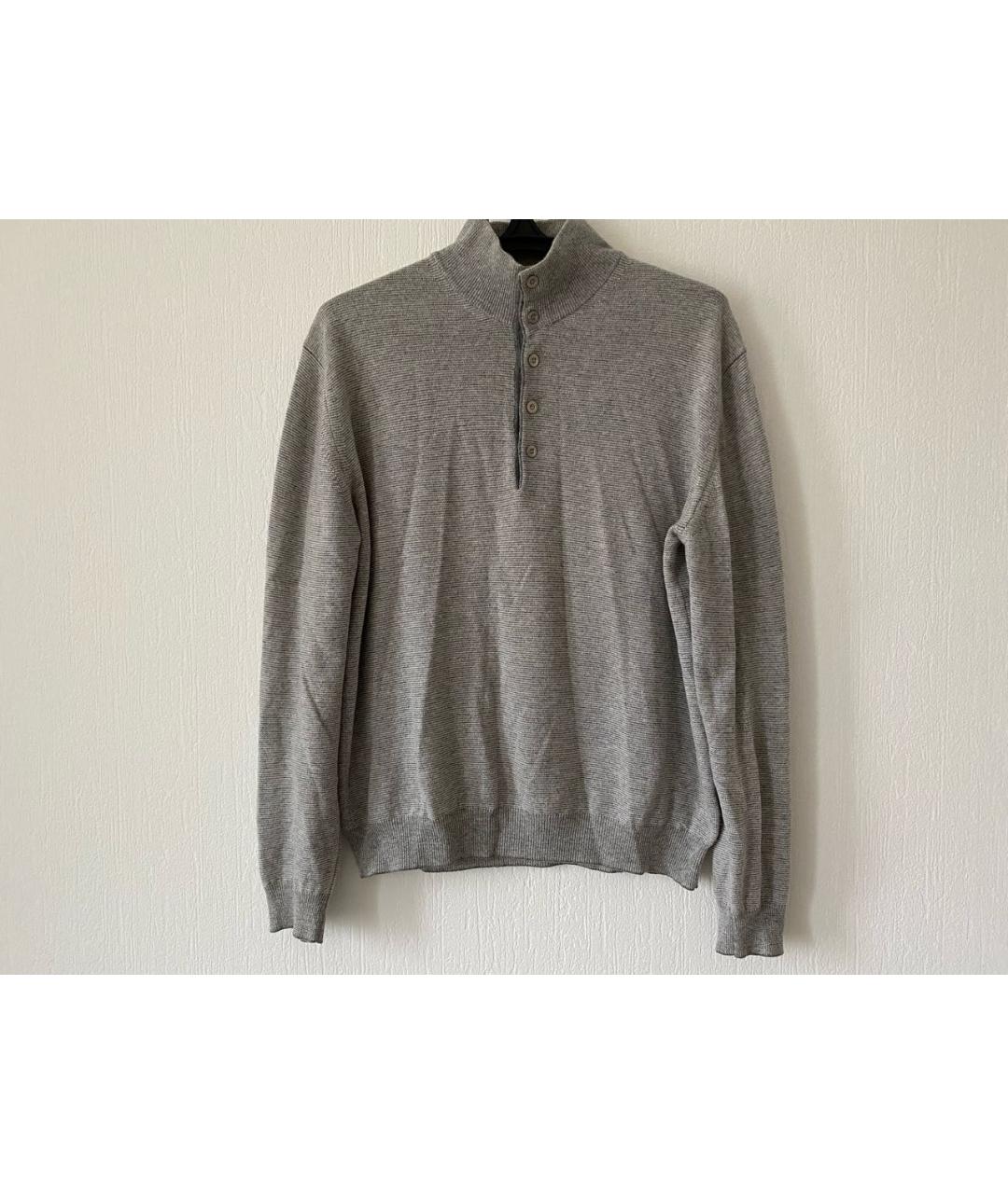 ZEGNA Серый кашемировый джемпер / свитер, фото 9