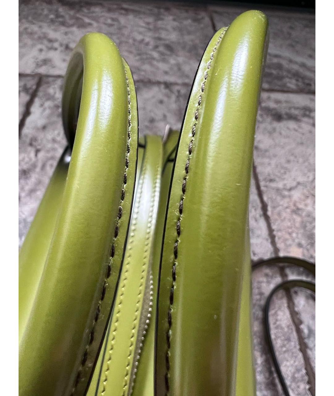 PRADA Зеленая кожаная сумка через плечо, фото 4