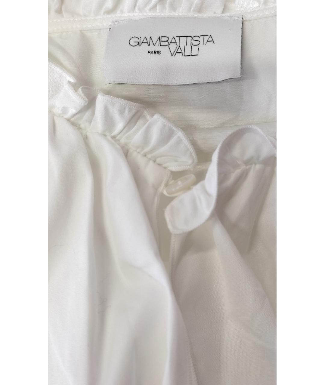 GIAMBATTISTA VALLI Белое хлопковое повседневное платье, фото 5