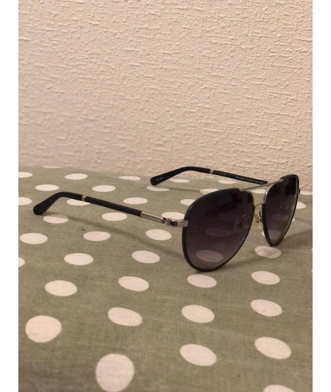 THE ROW Черные металлические солнцезащитные очки, фото 4