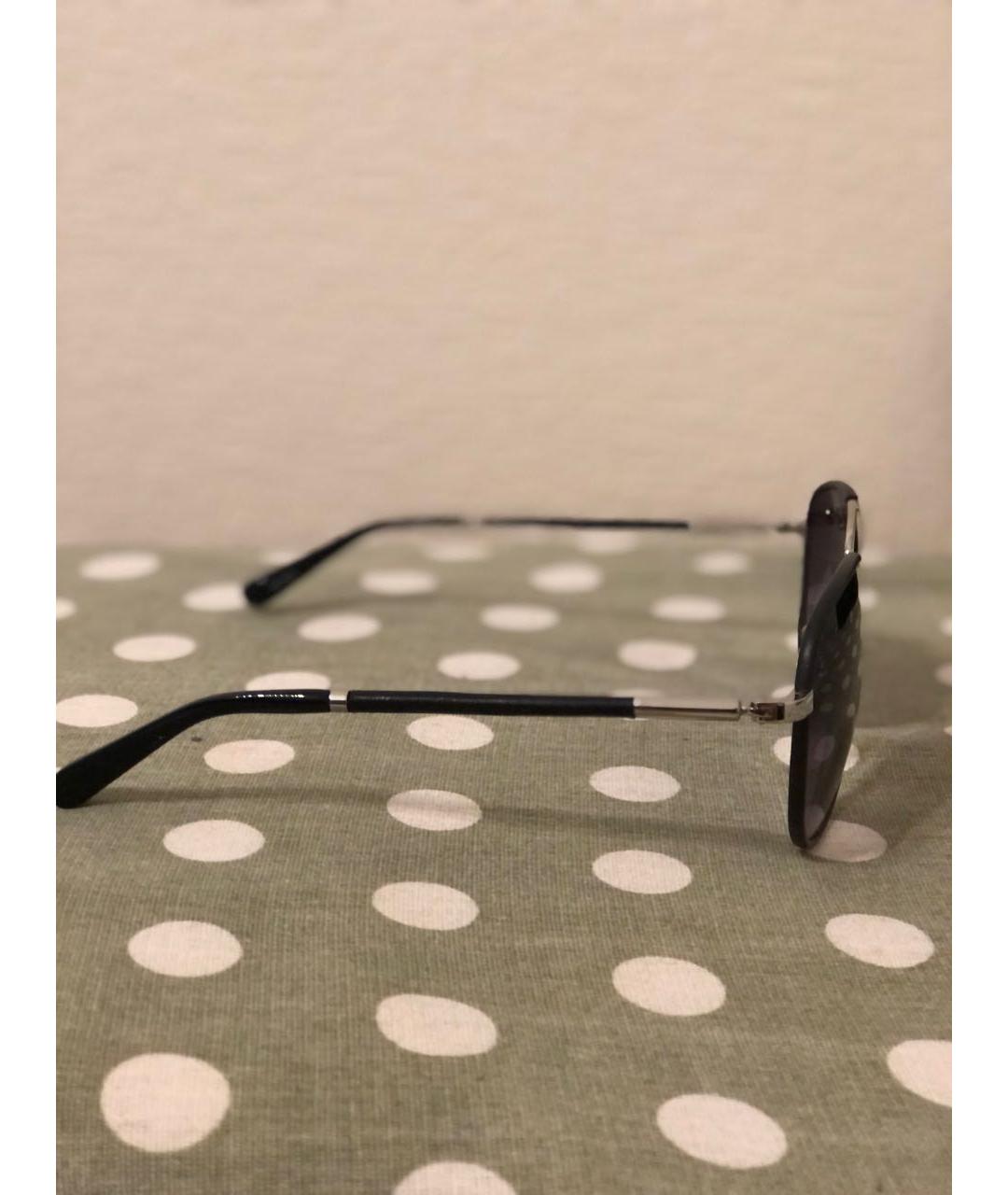 THE ROW Черные металлические солнцезащитные очки, фото 3