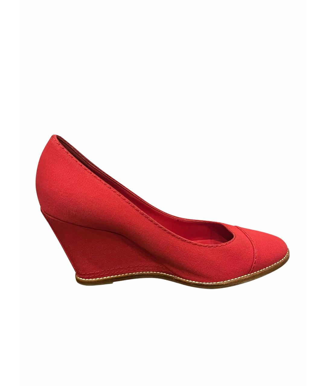 CHANEL PRE-OWNED Красные туфли, фото 1