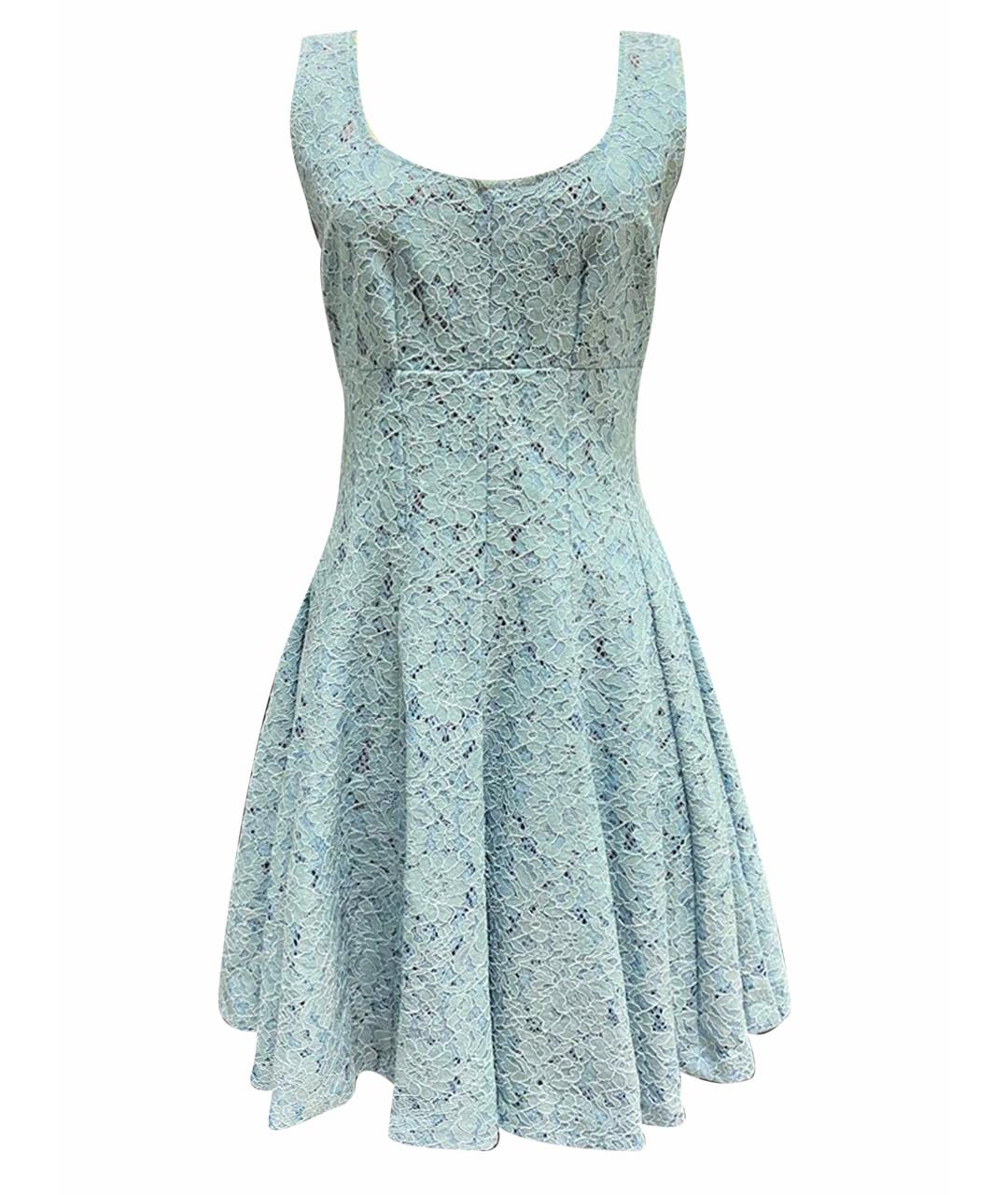 AINEA Голубое вискозное коктейльное платье, фото 1