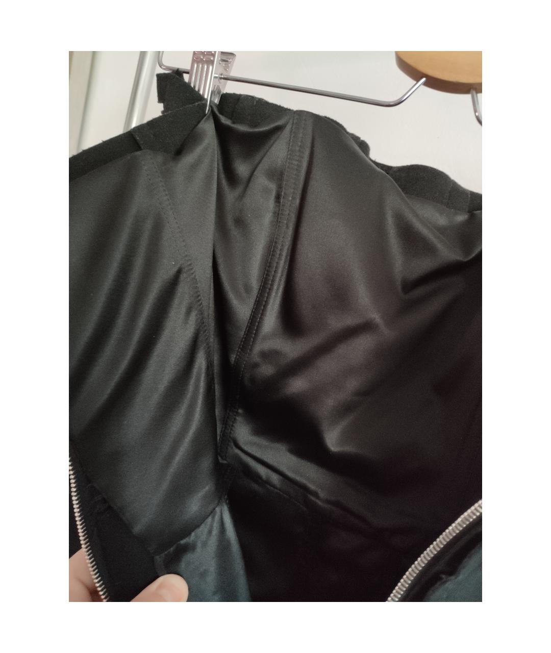 LOEWE Черное шерстяное коктейльное платье, фото 6