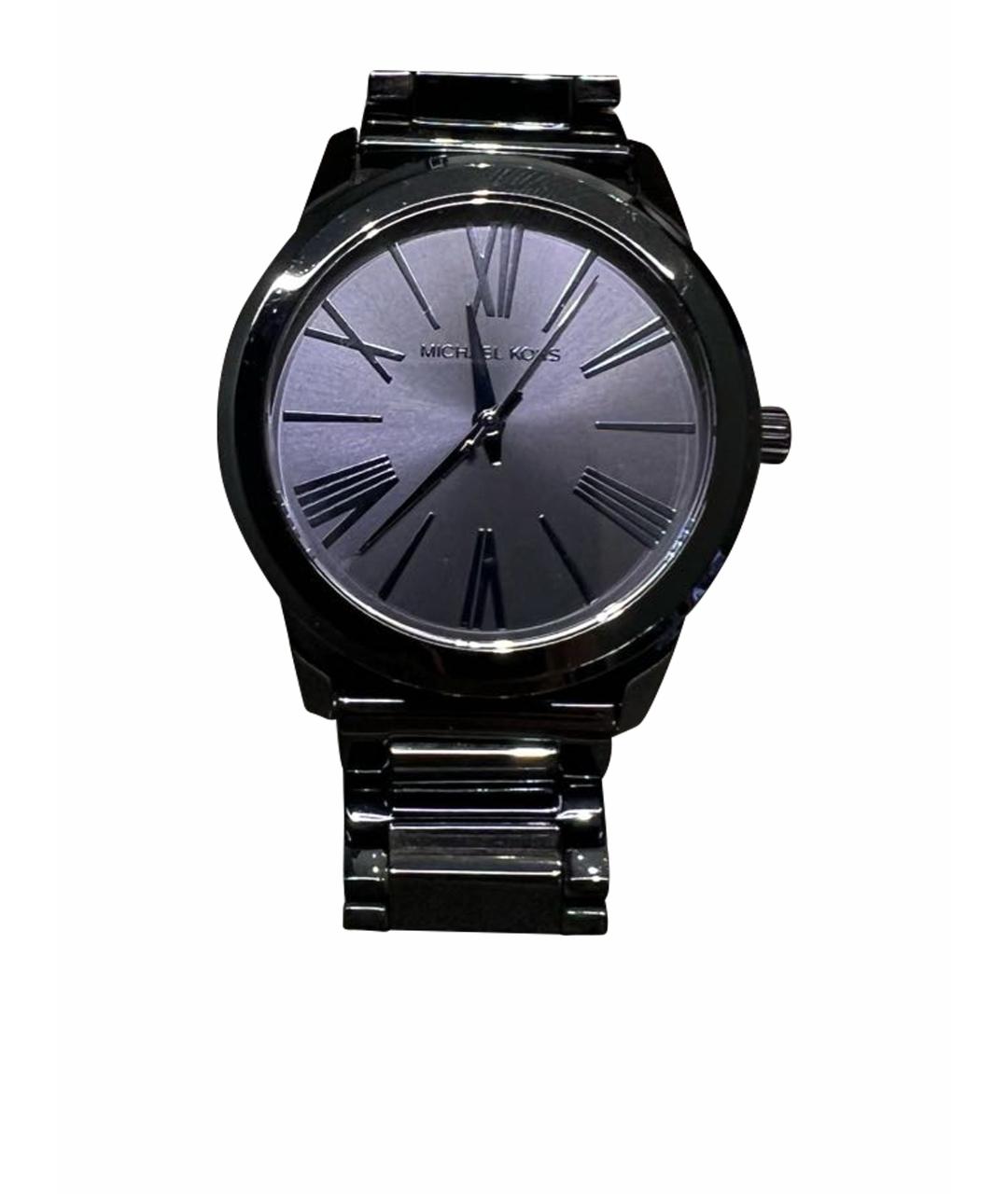 MICHAEL KORS Антрацитовые металлические часы, фото 1