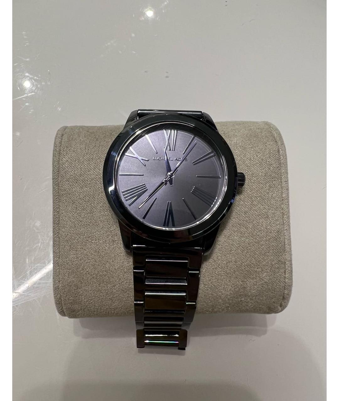MICHAEL KORS Антрацитовые металлические часы, фото 3