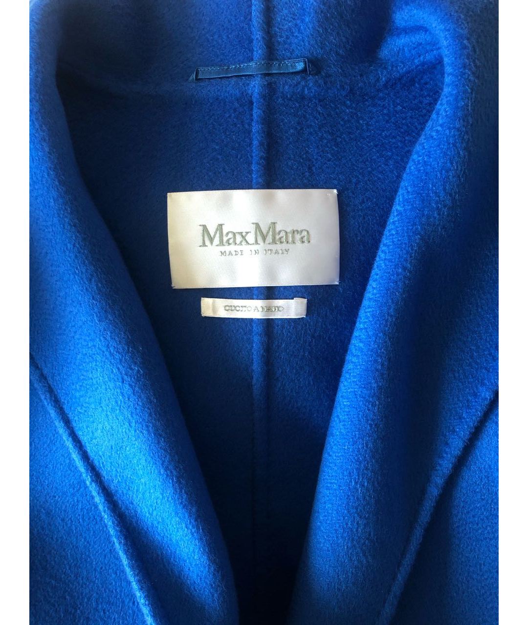 MAX MARA Голубое кашемировое пальто, фото 4