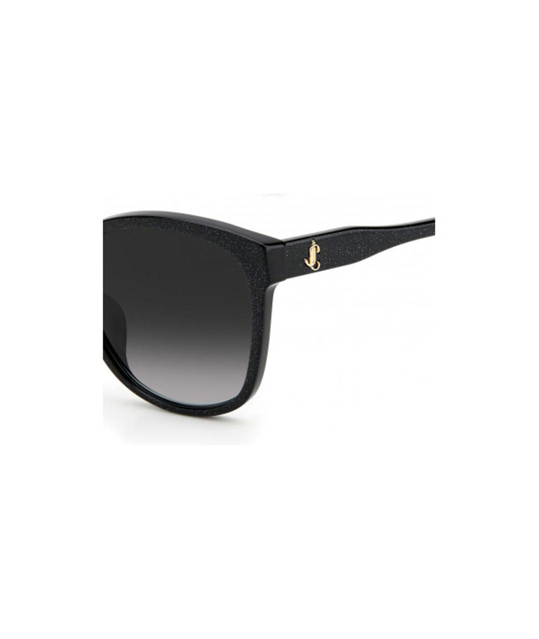 JIMMY CHOO Черные пластиковые солнцезащитные очки, фото 4