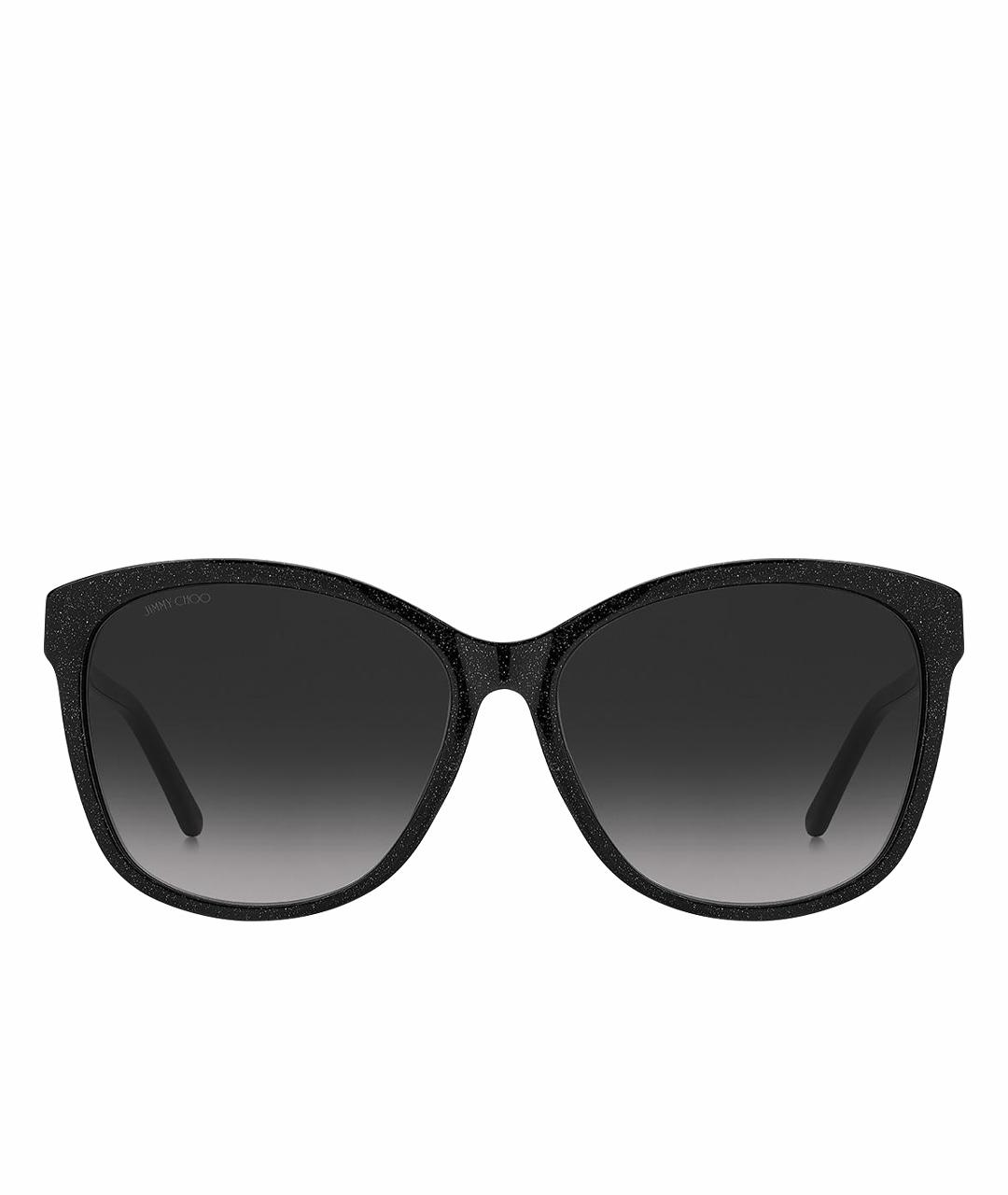JIMMY CHOO Черные пластиковые солнцезащитные очки, фото 1