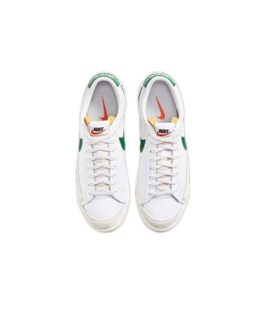 NIKE Зеленые кожаные кроссовки, фото 3