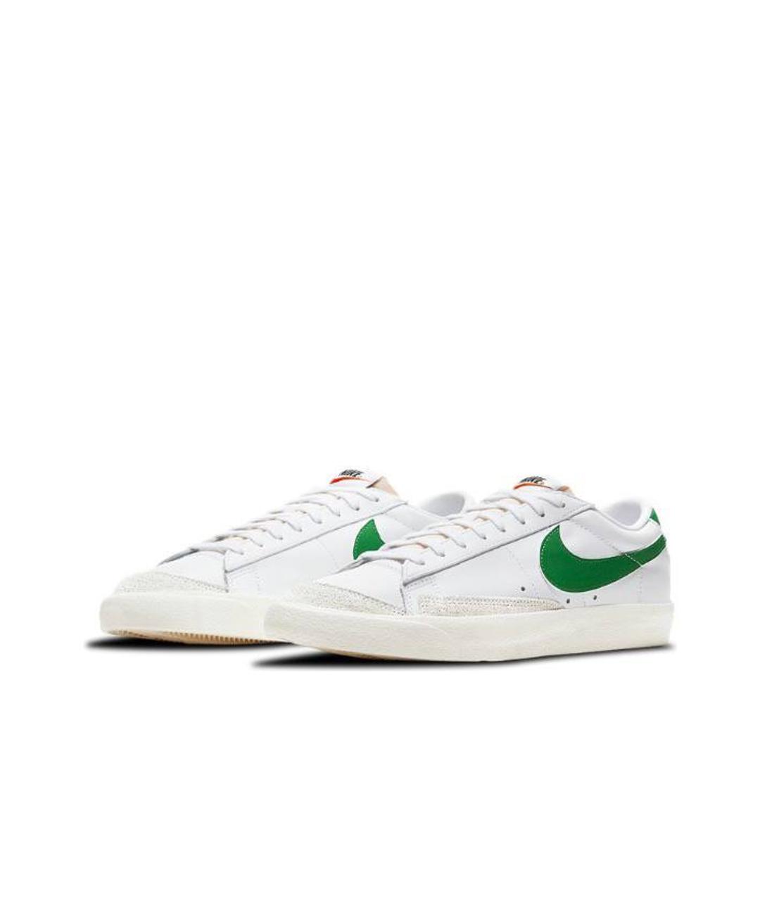 NIKE Зеленые кожаные кроссовки, фото 2