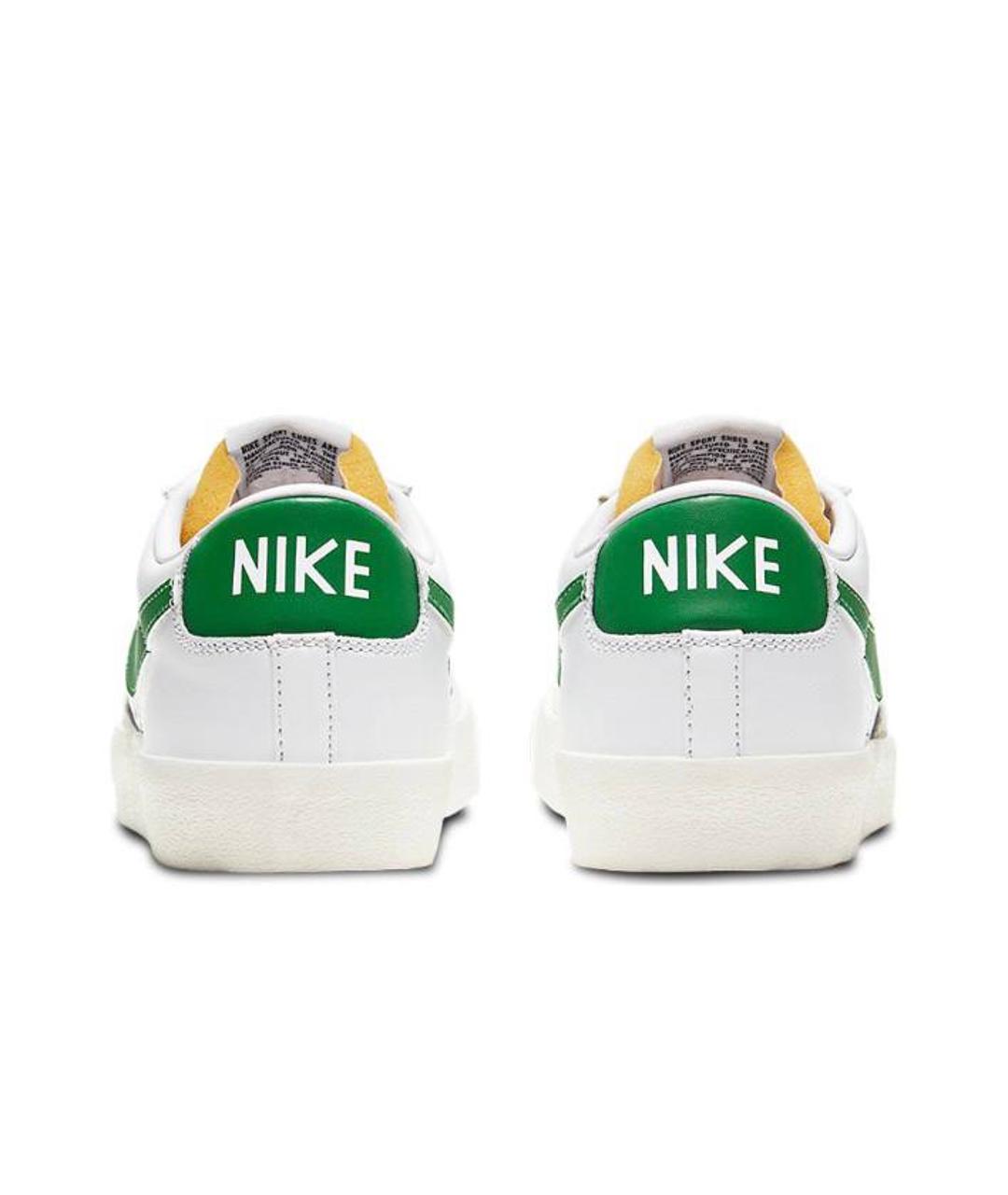 NIKE Зеленые кожаные кроссовки, фото 4