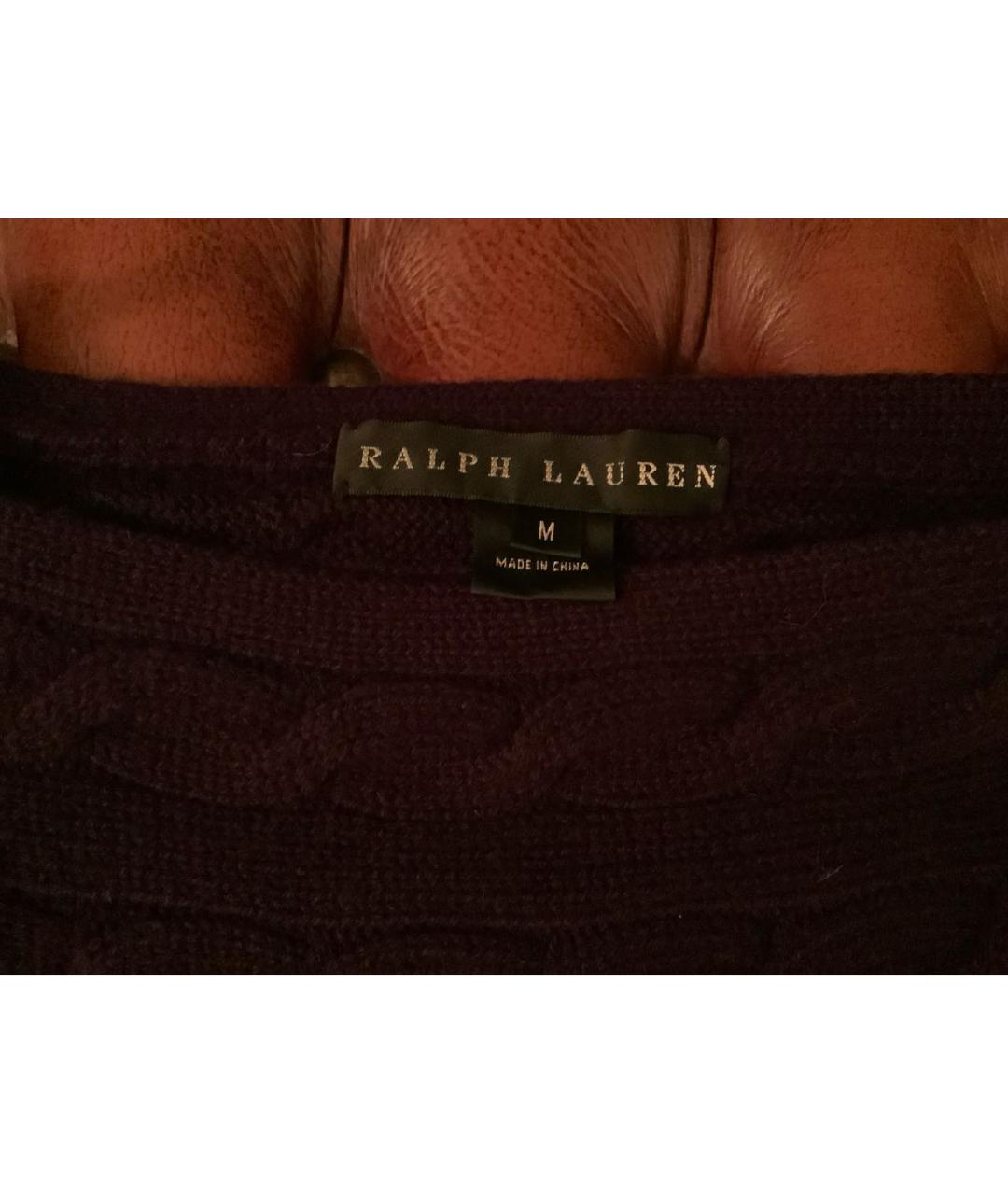 RALPH LAUREN Фиолетовый кашемировый джемпер / свитер, фото 3