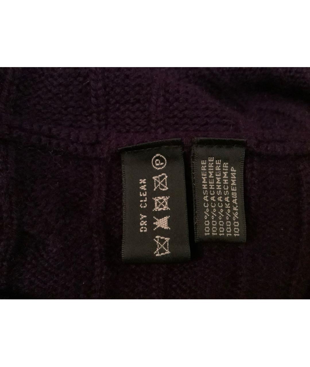RALPH LAUREN Фиолетовый кашемировый джемпер / свитер, фото 5