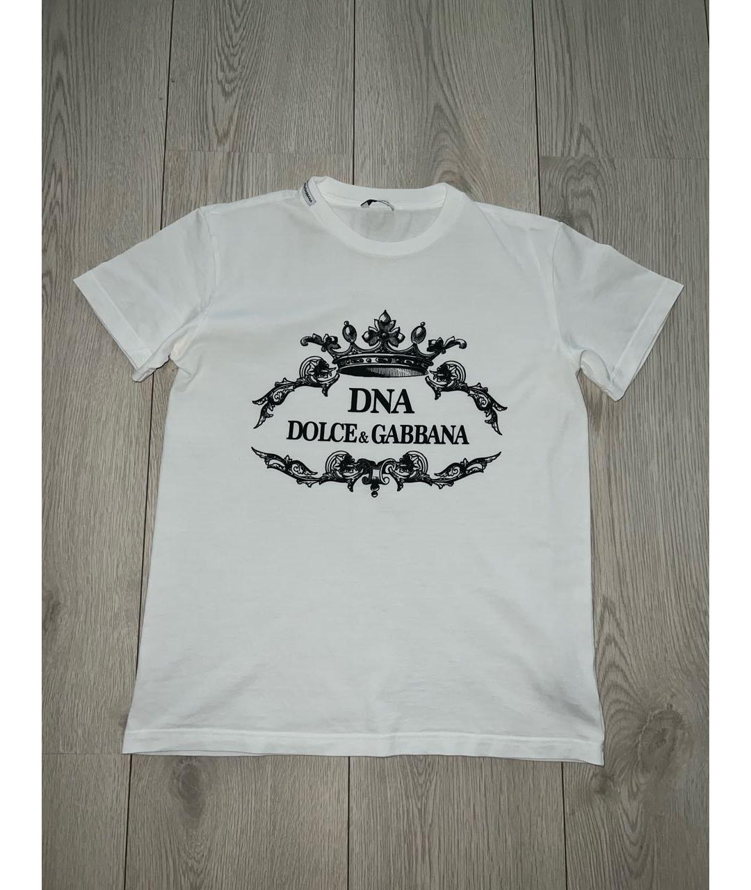 DOLCE&GABBANA Белый хлопковый детская футболка / топ, фото 5