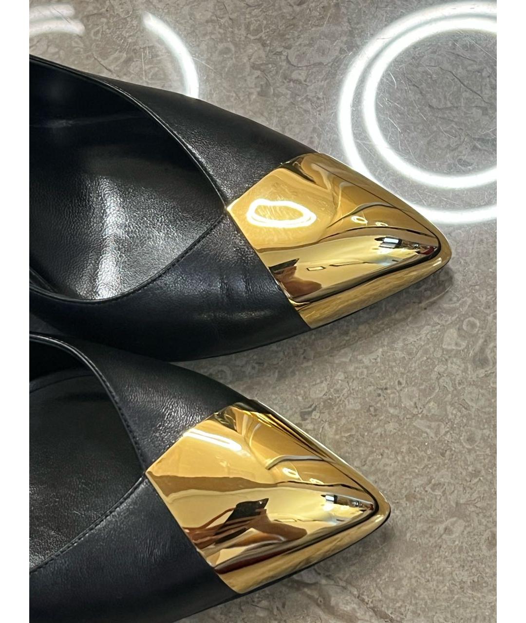 CELINE Черные кожаные туфли, фото 6