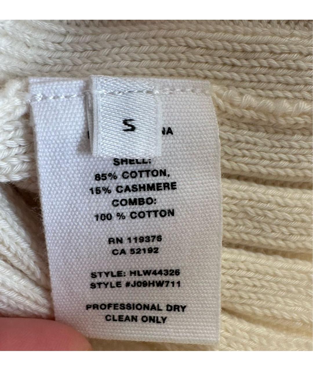 HELMUT LANG Бежевое хлопковое повседневное платье, фото 4