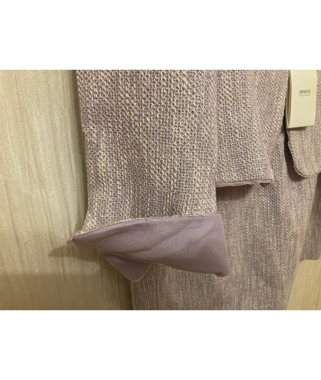 ARMANI COLLEZIONI Фиолетовый костюм с юбками, фото 5