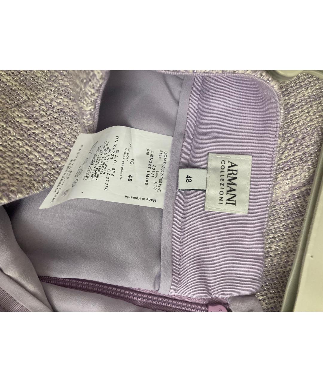 ARMANI COLLEZIONI Фиолетовый костюм с юбками, фото 8