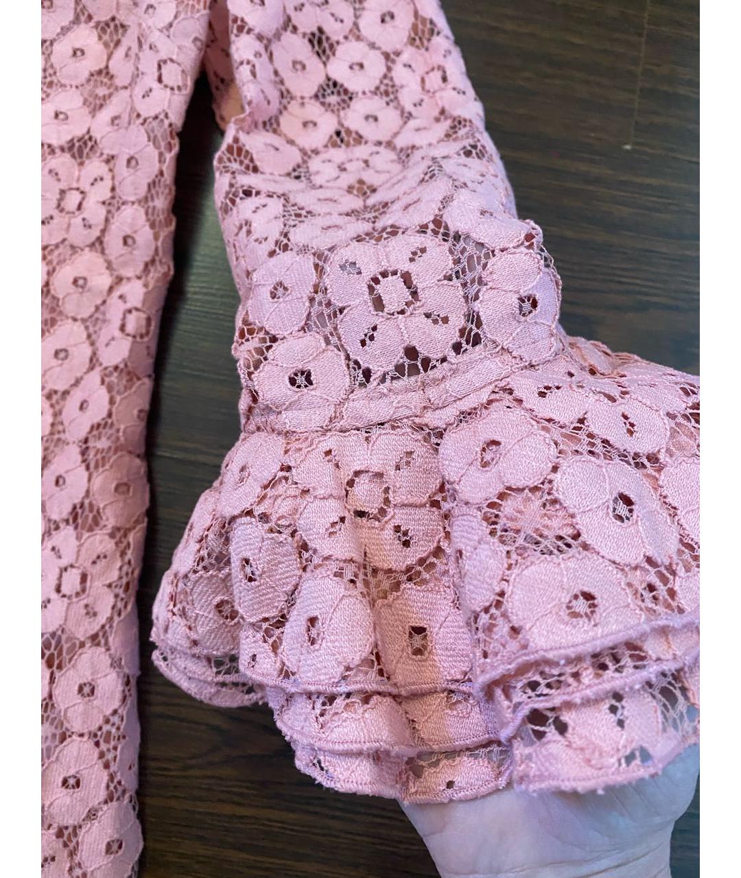 MOSCHINO Розовое хлопковое коктейльное платье, фото 5